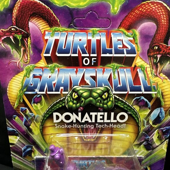 Masters of the Universe Mattel TMNT Origins Turtles of Grayskull Donatello New - Picture 2 of 6